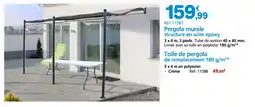 Provence Outillage Pergola murale structure en acier epoxy offre