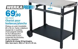 Provence Outillage WERKA PRO Chariot pour barbecue/plancha offre
