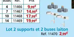 Provence Outillage Lot 2 supports et 2 buses laiton offre
