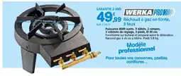 Provence Outillage WERKA PRO Réchaud à gaz en fonte, 3 feux offre