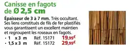 Provence Outillage Canisse en fagots offre