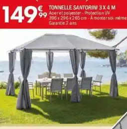 La Foir'Fouille Tonnelle santorini 3x4 m offre