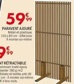 La Foir'Fouille Paravent ajouré offre