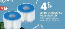 La Foir'Fouille INTEX Lot de cartouches pour spa offre