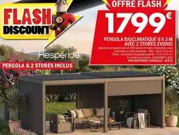 La Foir'Fouille Pergola bioclimatique 6 x 3 m avec 2 stores evonis offre
