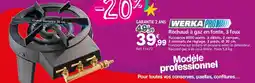 Provence Outillage WERKA PRO Réchaud à gaz en fonte, 3 feux offre
