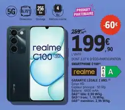 E.Leclerc Realme Smartphone C100 5G offre