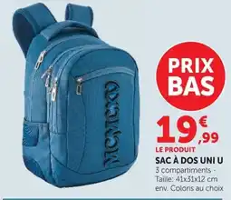 Hyper U SAC À DOS UNI U offre
