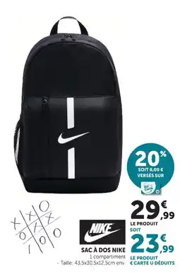 Super U Nike Sac à dos nike offre
