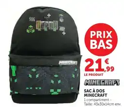 Hyper U SAC À DOS MINECRAFT offre