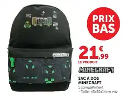 Super U Minecraft Sac à dos offre