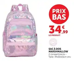 Super U Sac à dos marshmallow offre
