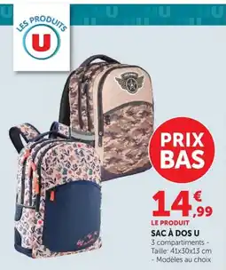 Super U Sac à dos u offre