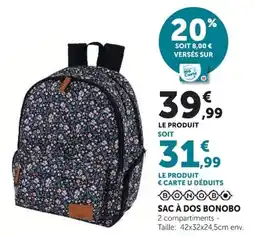 Super U Bonobo sac à dos offre