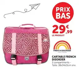 Super U French Disorder Cartable offre