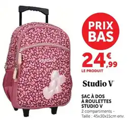 Super U Studio V Sac à dos à roulettes offre