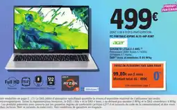 E.Leclerc Acer Pc portable aspire al15-44p-r5nt offre