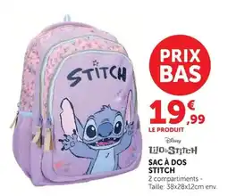 Super U Sac à dos stitch offre