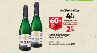 Auchan Direct Cidre Bio Fournier offre