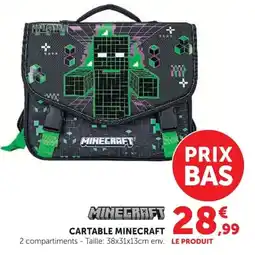 Hyper U CARTABLE MINECRAFT offre
