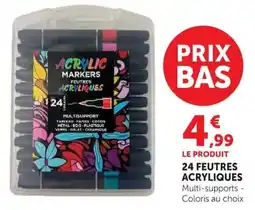 Super U 24 feutres acryliques offre