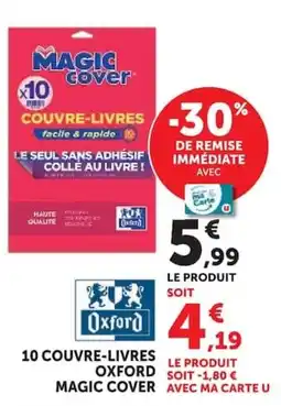 Super U Oxford 10 Couvre livres magic cover offre