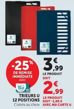 Super U Trieurs u 12 positions offre