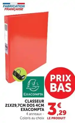 Super U Exacompta Classeur offre