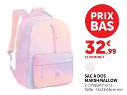 Hyper U SAC À DOS MARSHMALLOW offre