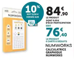 Super U Numworks calculatrice graphique offre