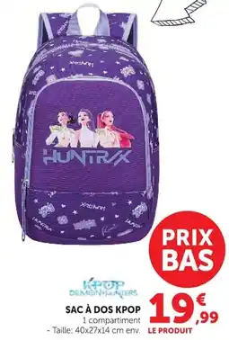 Hyper U SAC À DOS KPOP offre