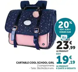 Hyper U CARTABLE COOL SCHOOL GIRL offre
