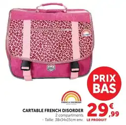 Hyper U CARTABLE FRENCH DISORDER offre