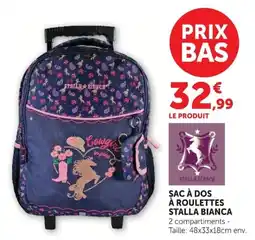Hyper U SAC À DOS À ROULETTES STALLA BIANCA offre