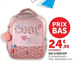 Hyper U SAC À DOS KIP offre