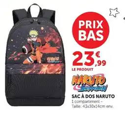 Hyper U SAC À DOS NARUTO offre