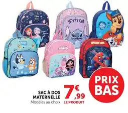 Hyper U SAC À DOS MATERNELLE offre