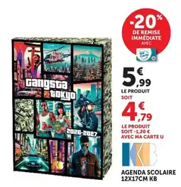 Hyper U AGENDA SCOLAIRE KB offre