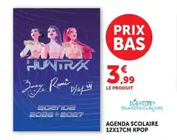 Hyper U AGENDA SCOLAIRE KPOP offre