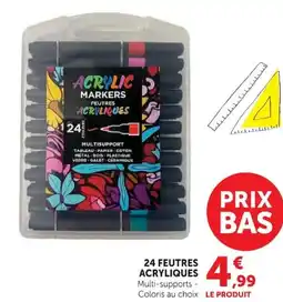 Hyper U 24 FEUTRES ACRYLIQUES offre