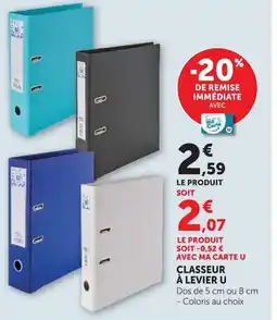 Hyper U CLASSEUR À LEVIER U offre