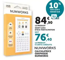 Hyper U CALCULATRICE GRAPHIQUE NUMWORKS offre