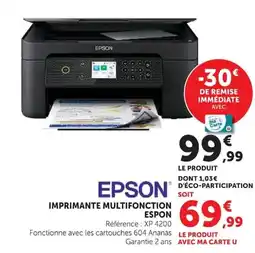 Hyper U IMPRIMANTE MULTIFONCTION ESPON offre