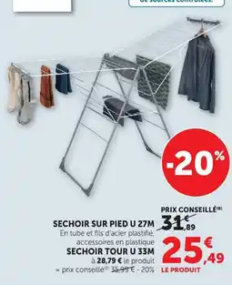 Hyper U SECHOIR SUR PIED U offre