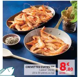 Super U Crevettes cuites offre