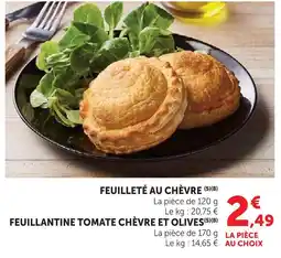 Super U Feuilleté au chèvre offre