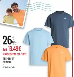 Intersport The north face tee-shirt homme bleu offre