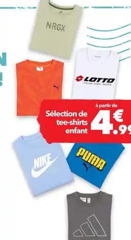 Intersport Sélection de tee-shirts enfant offre