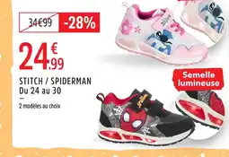 Intersport Stitch / spiderman offre