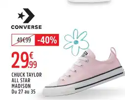 Intersport Converse chuck taylor all star madison offre